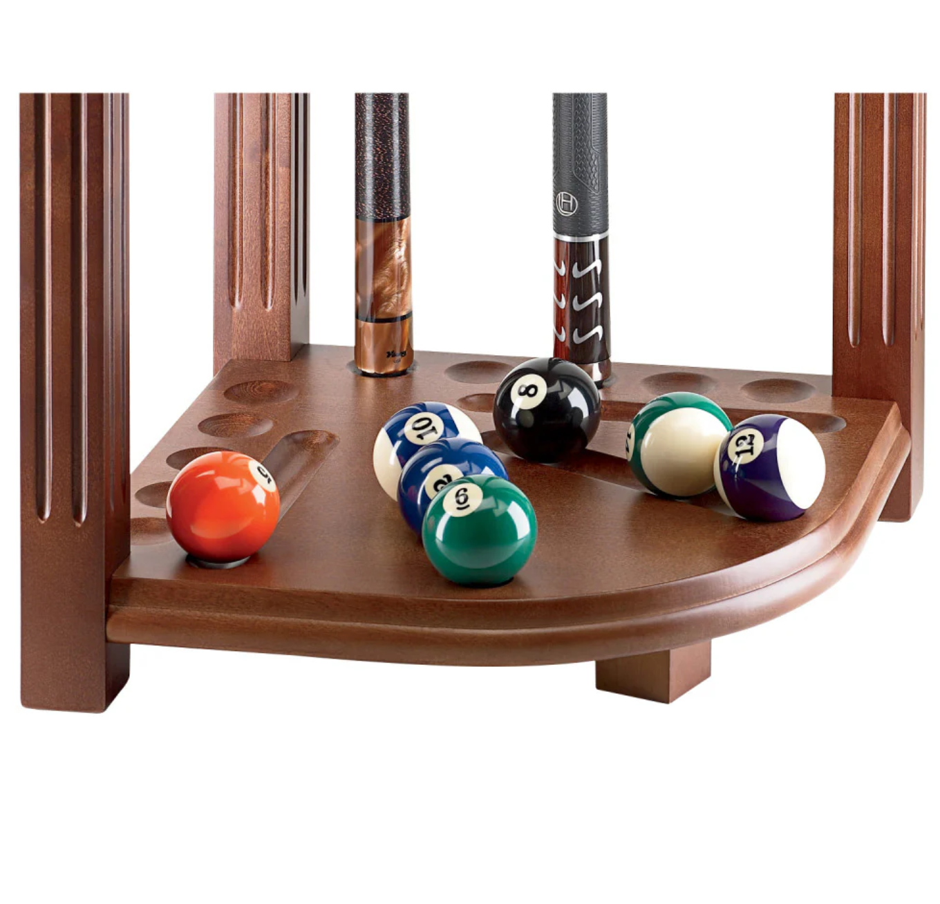 Budget Billiards Supply 10 Cue Heavy Duty Corner Rack