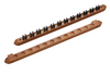 Budget Billiards Supply Mahogany Roman Style Wall Rack, Holds 12 Cues