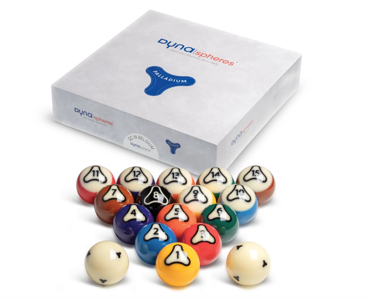 Dyna|spheres® - Belgian 2-1/4 in. Pool Ball Set - Palladium Dyna|spheres® - Belgian 2-1/4 in. Pool Ball Set - Palladium
