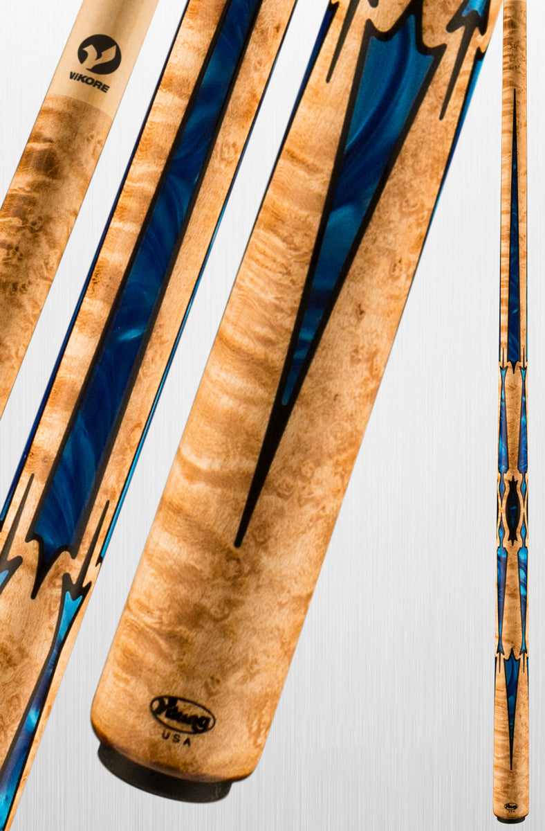 Viking Motore MT0704 Pool Cue – Khaki Stain with Pearl