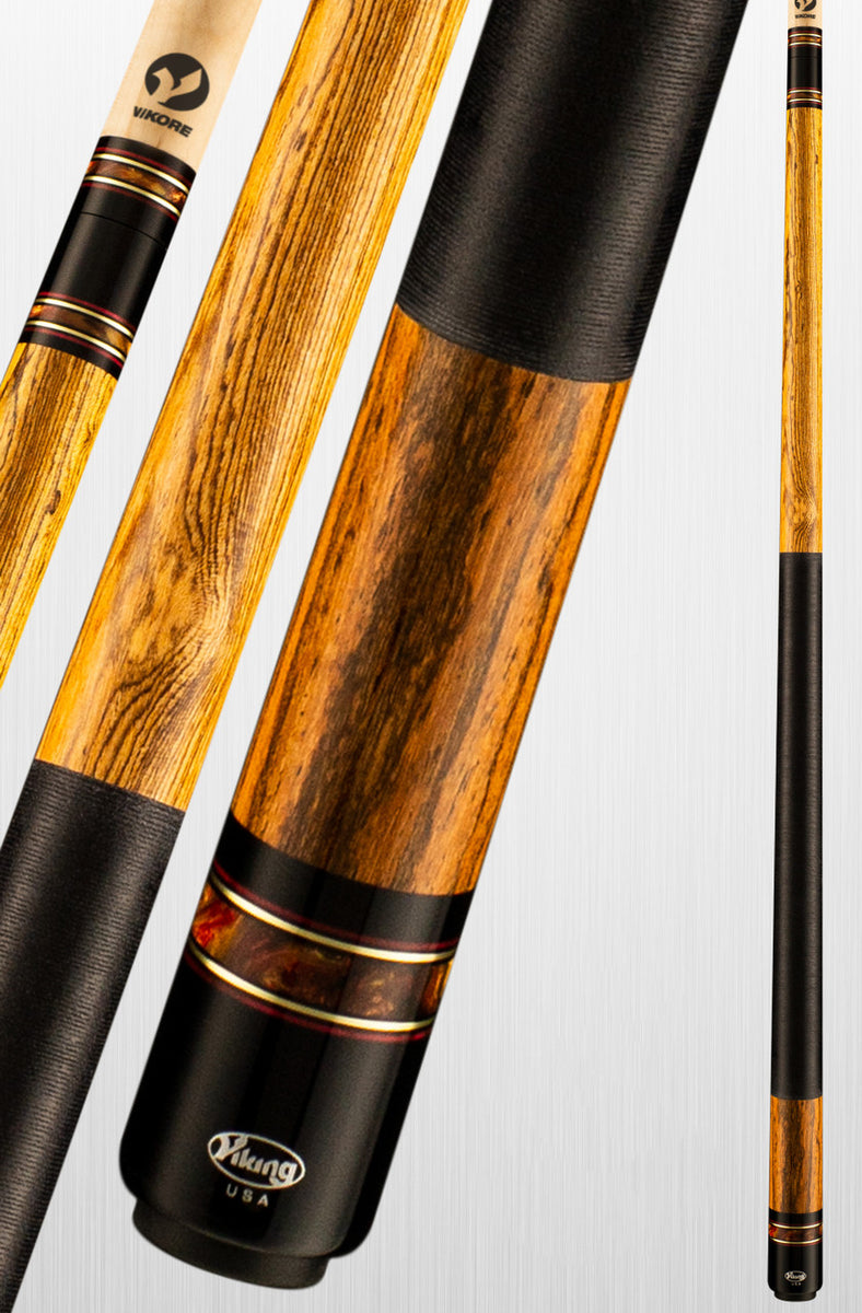 Viking Ovation OV0300 Pool Cue – Bocote with Premium Pearl Rings