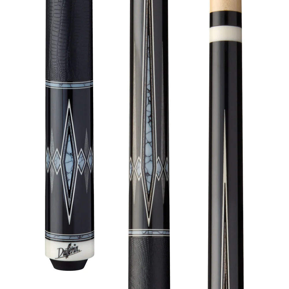 Dufferin D-501 Slate Shadow Cue | Embossed Leather Wrap