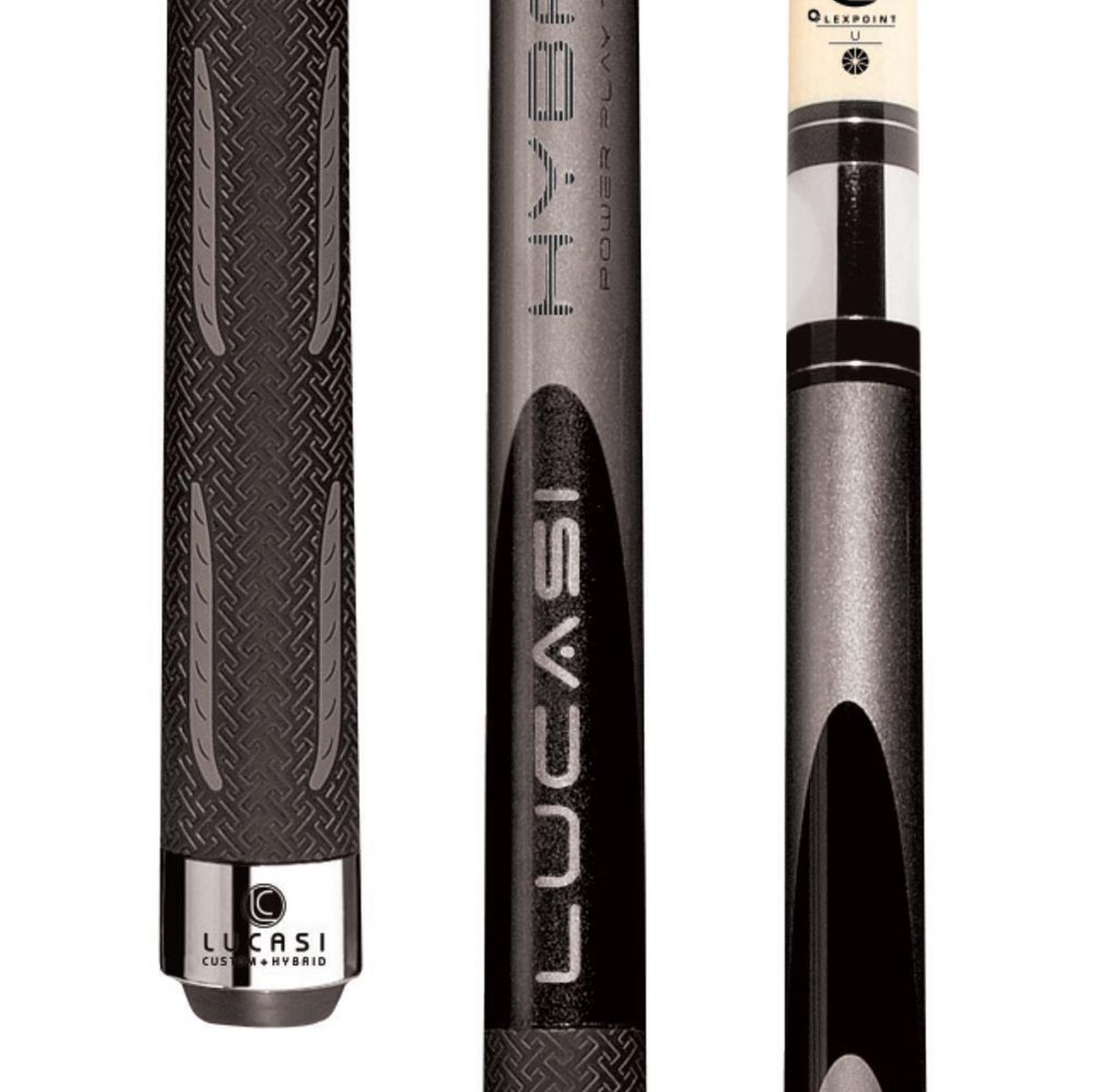 Lucasi L-H40 Pool Cues with Hybrid Logo - 10% off at Budget Cues!