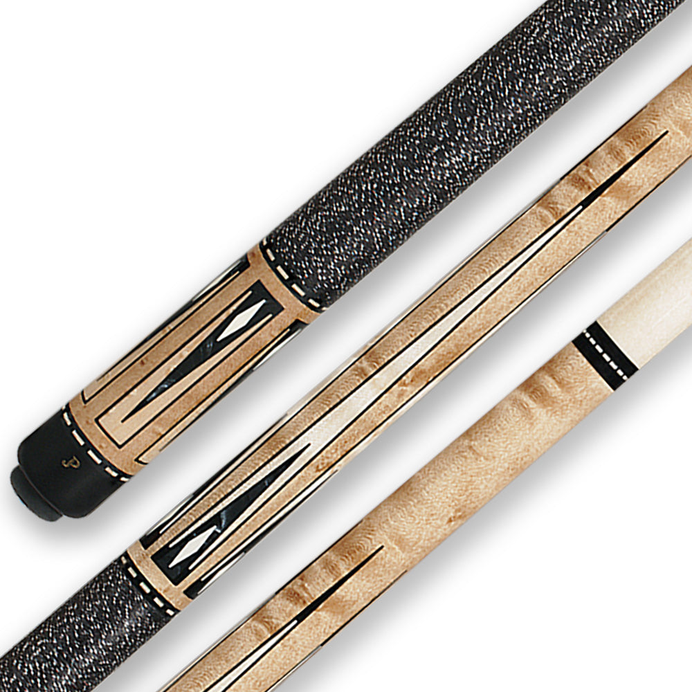 Pechauer JP17-T Pool Cue – Maple, Pearl & Ivory Inlays
