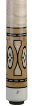 Load image into Gallery viewer, Pechauer pool cue with no wrap grip birdseye maple and intricate inlays