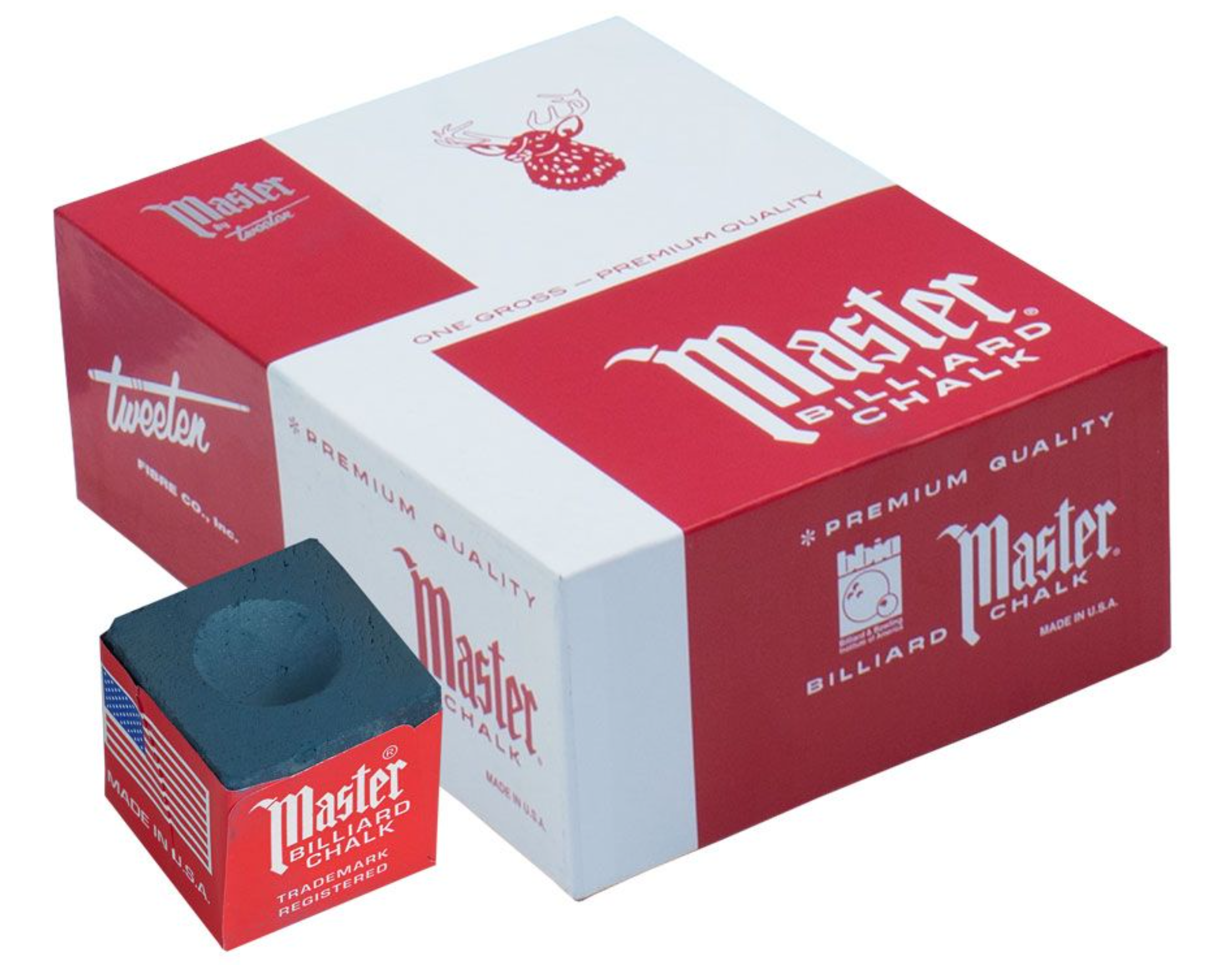 Budget Billiards Supply 144 Piece Box of Master Cue Chalk