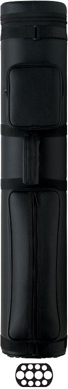 Action AC48 - BLACK - 4x8 (4 butts - 8 shafts) Pool Cue Case
