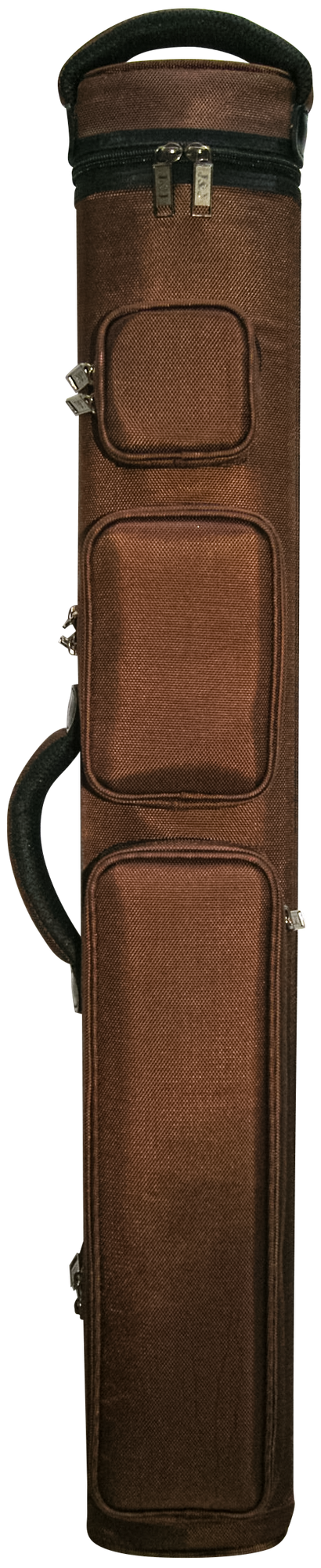 J&J 3x4 Rugged Brown DOUBLE STRAP Cue Case Pool Cue Case