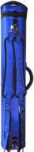J&J 4x8 Rugged Blue DOUBLE STRAP Cue Case Pool Cue Case