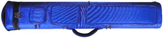 J&J 4x8 Rugged Blue DOUBLE STRAP Cue Case Pool Cue Case