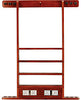 Cuestix Holds 6 Cues 2.5(d) x 45.25(h) x 29.5(w) Chocolate Wall Rack w/ Score Counter