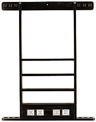 Cuestix Holds 6 Cues 2.5(d) x 45.25(h) x 29.5(w) Midnight Wall Rack w/ Score Counter
