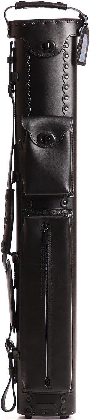 Instroke Instroke Case: Leather Cowboy Series - All Black with Black Hardware Pool Cue Case