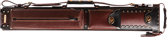 Instroke Instroke Case: Leather Cowboy Series - Black and Brown Pool Cue Case