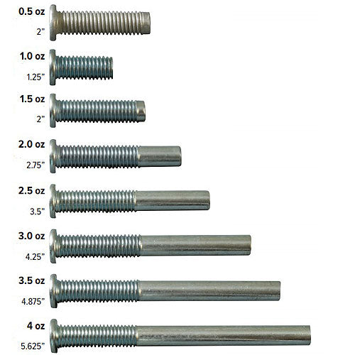 Budget Billiards Supply McDermott Weight Bolts (Extension Compatible)