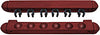 Budget Billiards Supply Mahogany Roman Style Wall Rack, Holds 6 Cues 