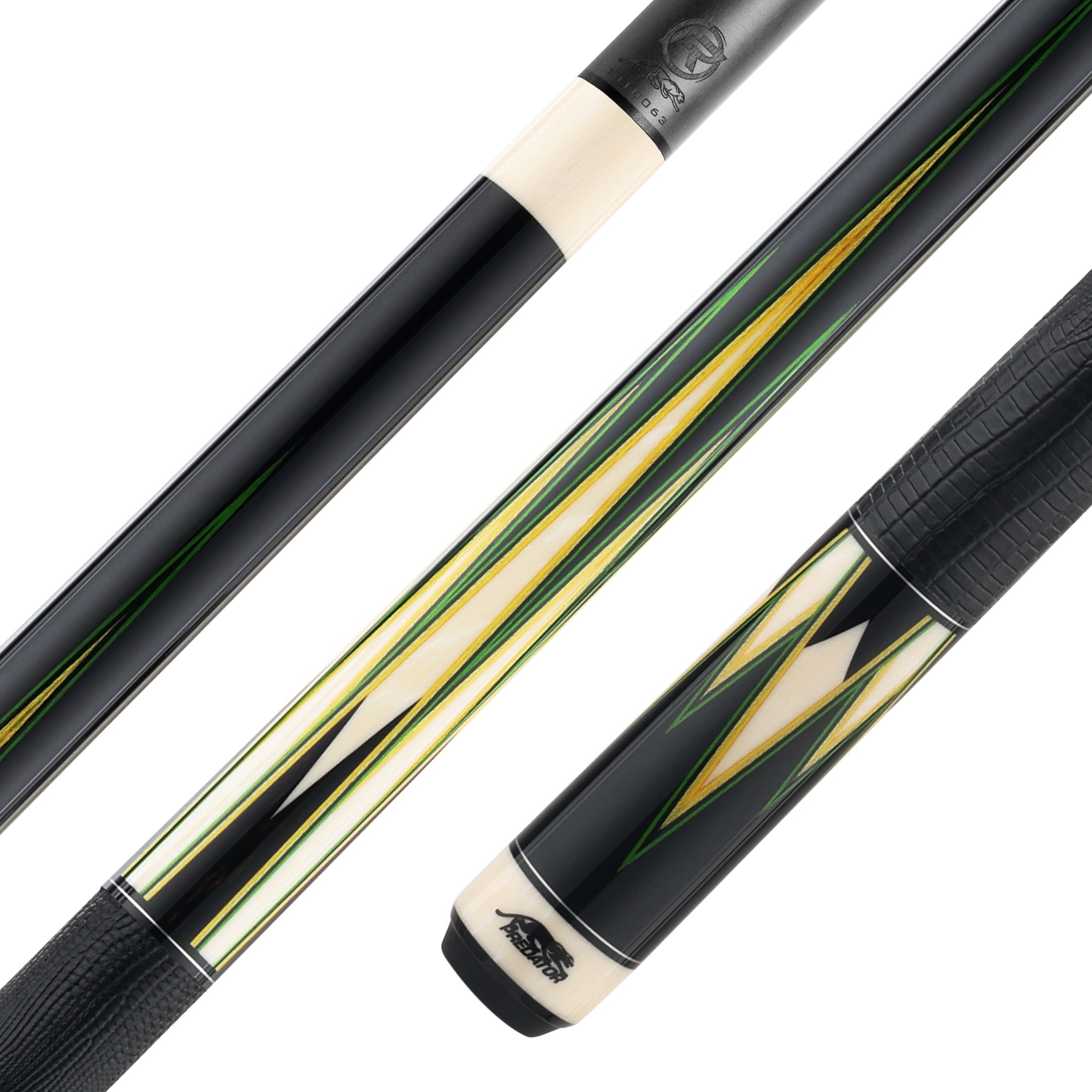 Predator PRE LE TS16 GEN 3 Pool Cue | Green & Yellow Veneers
