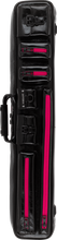 Action Lizard LXVMBF Vibrant Black & Pink 3x5 Soft Case Pool Cue Case