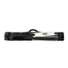 Predator Roadline Cat Head black and white 3x5 hard cue case back with straps