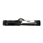 Predator Roadline Cat Head black and white 3x5 hard cue case back with straps
