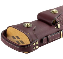 Load image into Gallery viewer, Tango Zorzal Cue Case - Burgundy Leather