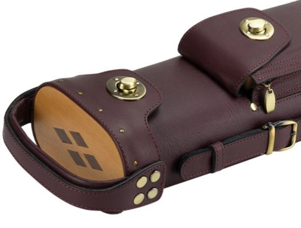 Tango Tango Angus Cue Case - Burgundy Leather Pool Cue Case