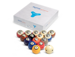 Dyna|spheres® - Belgian 2-1/2 in. Pool Ball Set - Rhodium