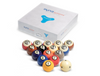 Aramith Dyna|spheres® - Belgian 2-1/4 in. Pool Ball Set - Rhodium Pool Balls