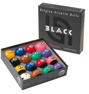 Aramith Tournament BLACK Pool Ball Set