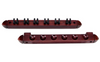 Budget Billiards Supply 6 Cue Wall Rack | Two Piece 