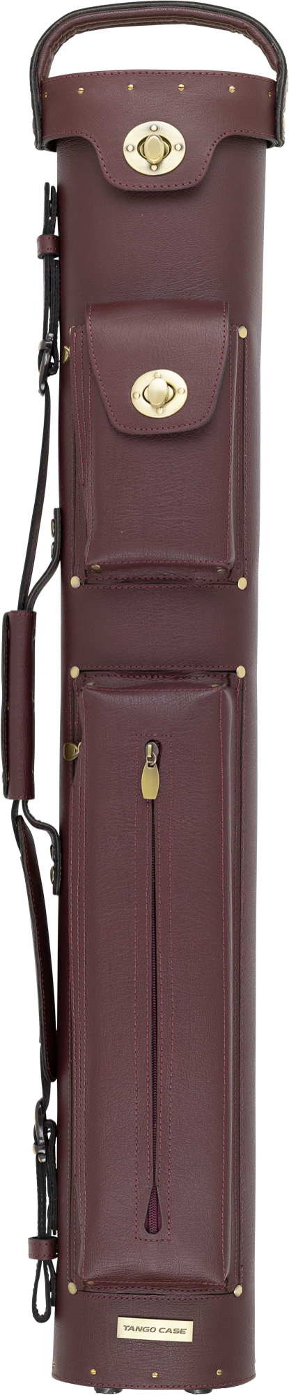 Tango Tango Angus Cue Case - Burgundy Leather Pool Cue Case