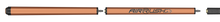 Predator Air Rush Tiger Eye no-wrap jump cue full horizontal view