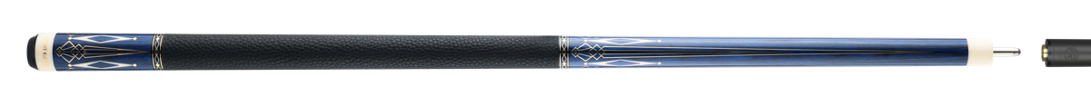 Predator Limited Edition Avant Garde Blue cue butt full horizontal view