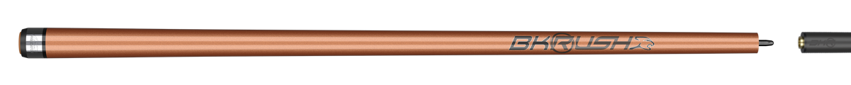 Predator BK Rush Tiger Eye no-wrap break cue full horizontal view