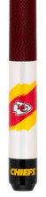 Kansas City Chiefs NFL Pool Cue butt sleeve, team artwork, butt cap and bumper