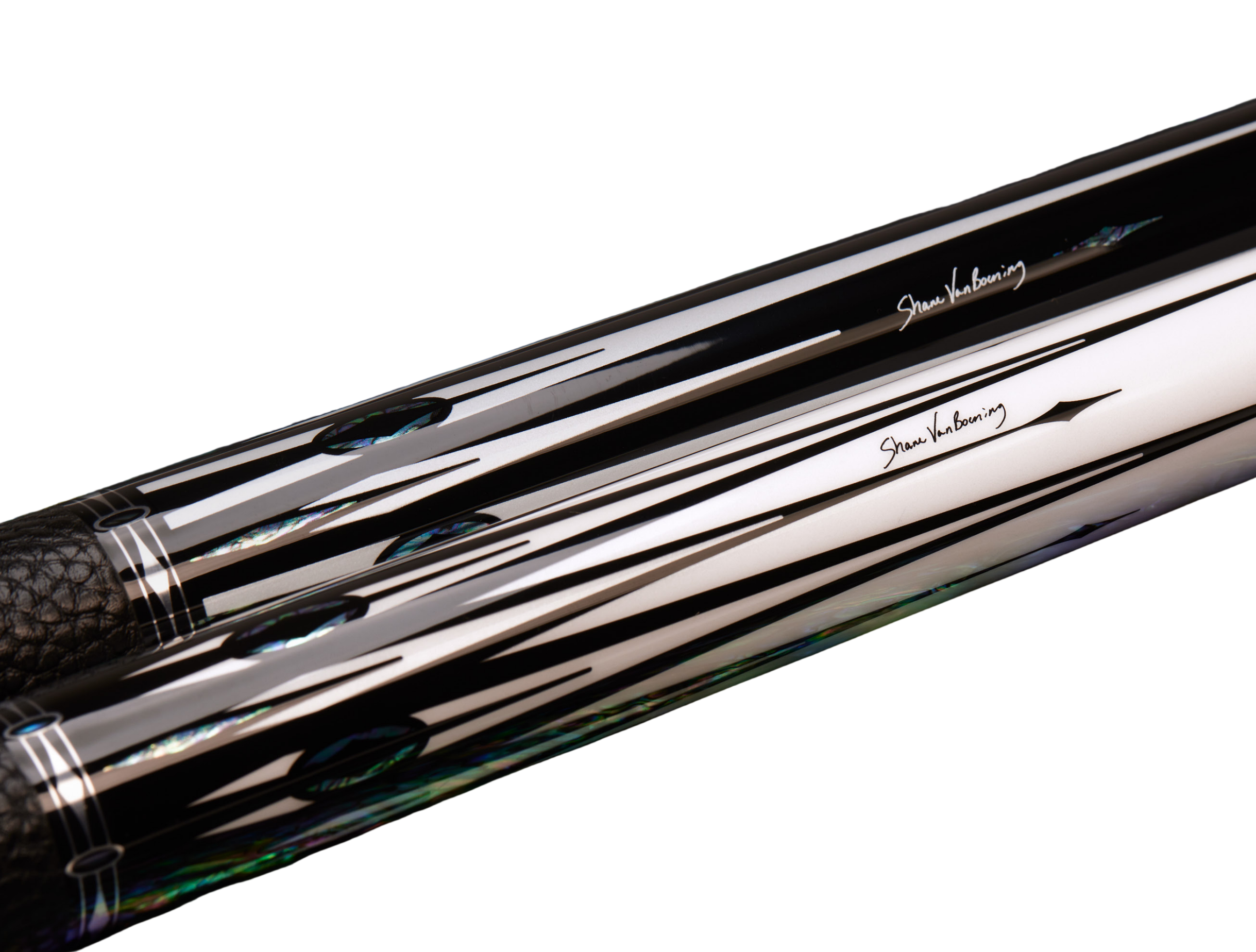 Cuetec Cynergy Black SVB Gen II Cue | Abalone | Leather Wrap