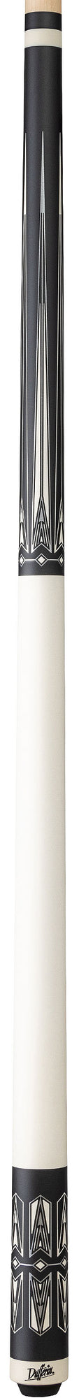 Dufferin Dufferin D-548 Matte Black & White Pool Cue - Wrapless Pool Cue