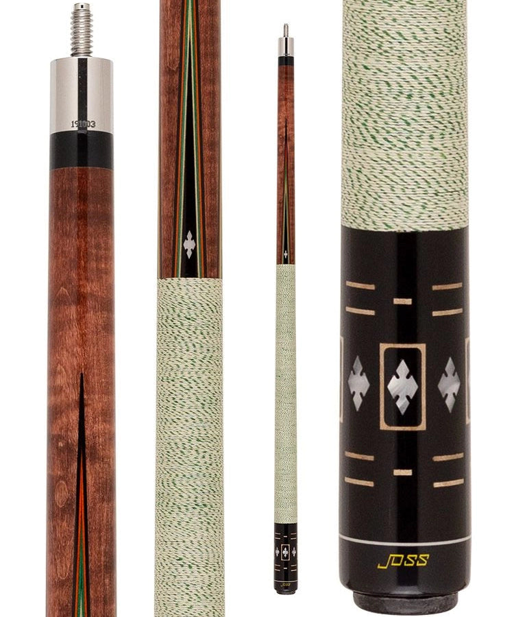 Joss JOS176 Pool Cue Stained Tiger Maple - 15% off at Budget Billiards
