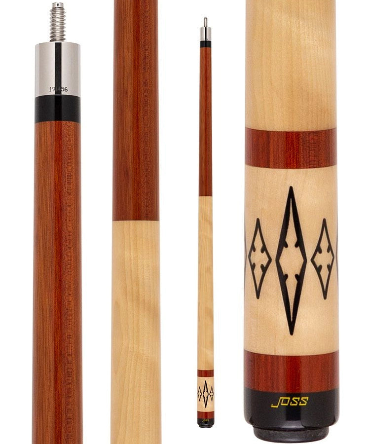 Joss JOS74 Stick - Holly wood Diamond Inlays - 15% off at Budget Cues!