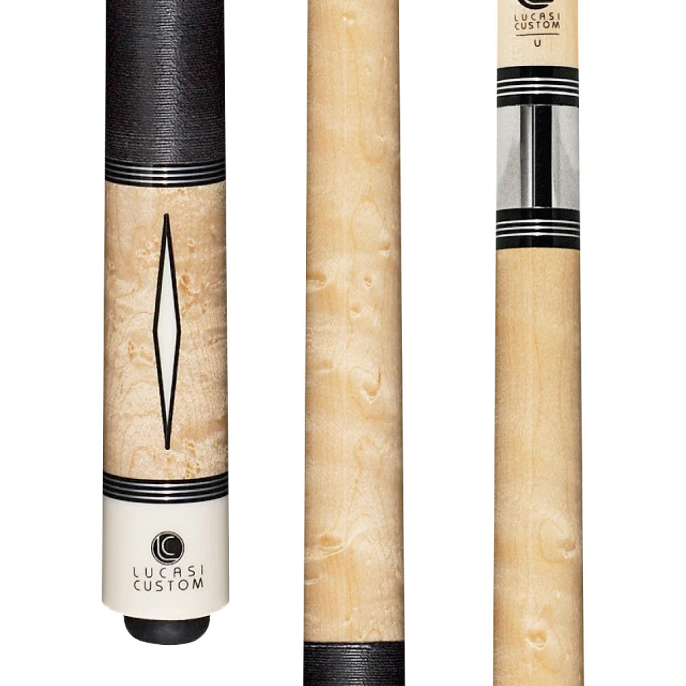 キュー ルカシー カスタム LZD2 Lucasi Custom おまけ多数 Lucasi LZD2 Cue Imitation Bone Diamond Inlays - 10% off at Budget Cues