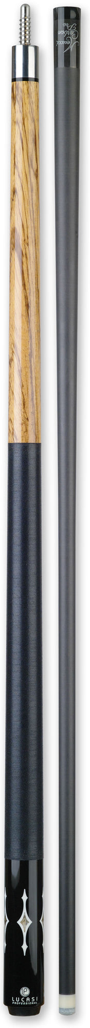 Meucci Lucasi Pro Series - Zebrawood Cue Butt | Meucci Carbon Pro Shaft Pool Cue