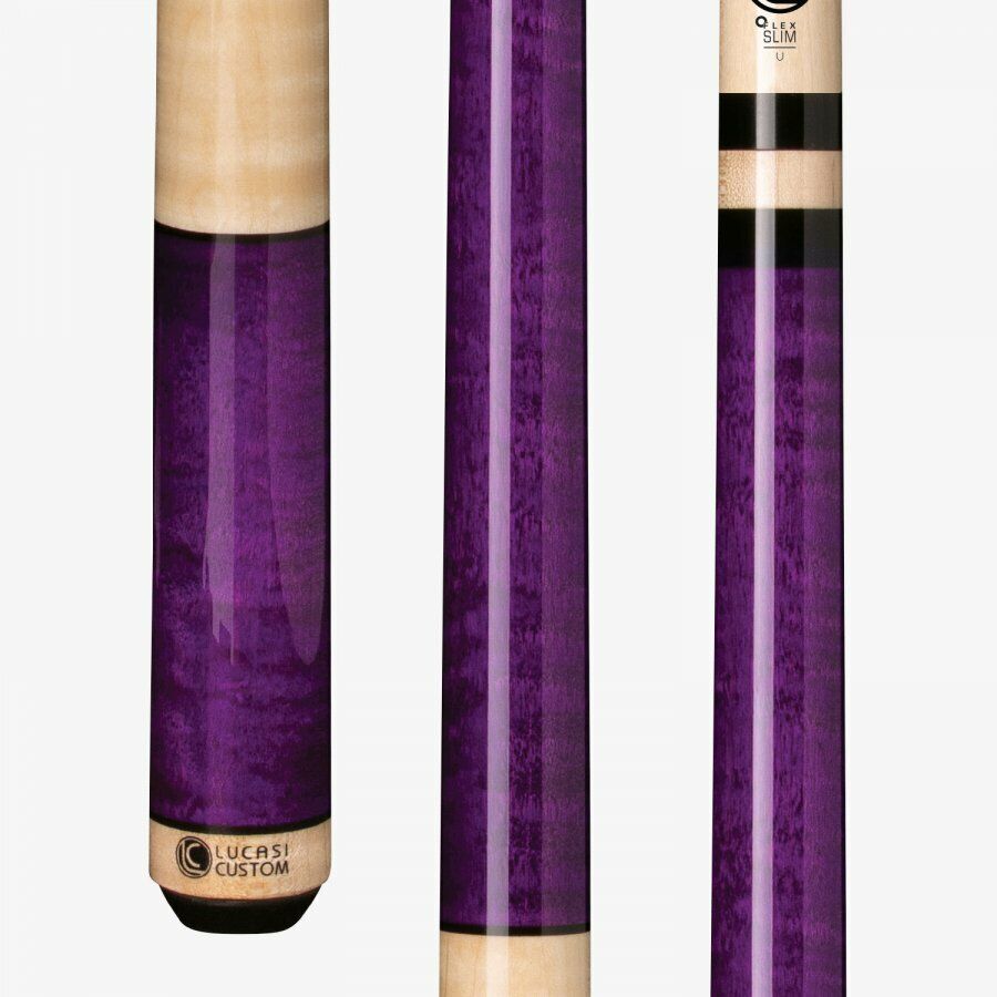 Lucasi LZC6 Pool Cue Purple Stained Maple -10% off at Budget Billiards