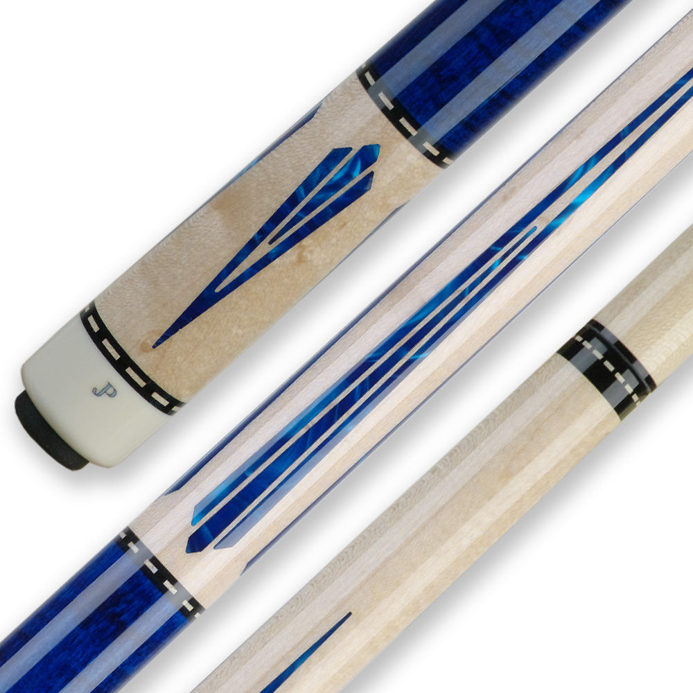 Pechauer JP07-T Pool Cue – Blue Stain & Elegant Pearl
