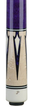 Load image into Gallery viewer, Purple Pechauer pool cue with no wrap purple grip