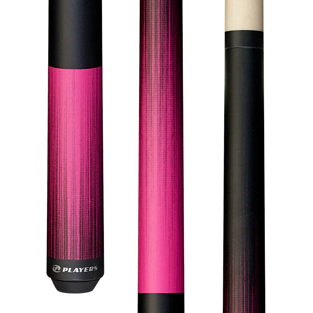 Players C703 Pool Cue | Passion Pink Matte Wrapless Handle