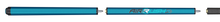 Predator Air Rush Teal no-wrap jump cue horizontal full-cue view