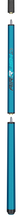 Predator Air Rush Teal no-wrap jump cue vertical full-cue view