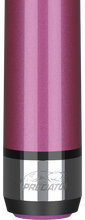 Predator BK Rush Pink/Silver no-wrap break cue butt detail