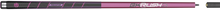 Predator BK Rush Pink/Silver sport-wrap break cue full horizontal view