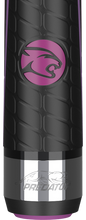 Predator BK Rush Pink/Silver sport-wrap break cue butt and grip detail